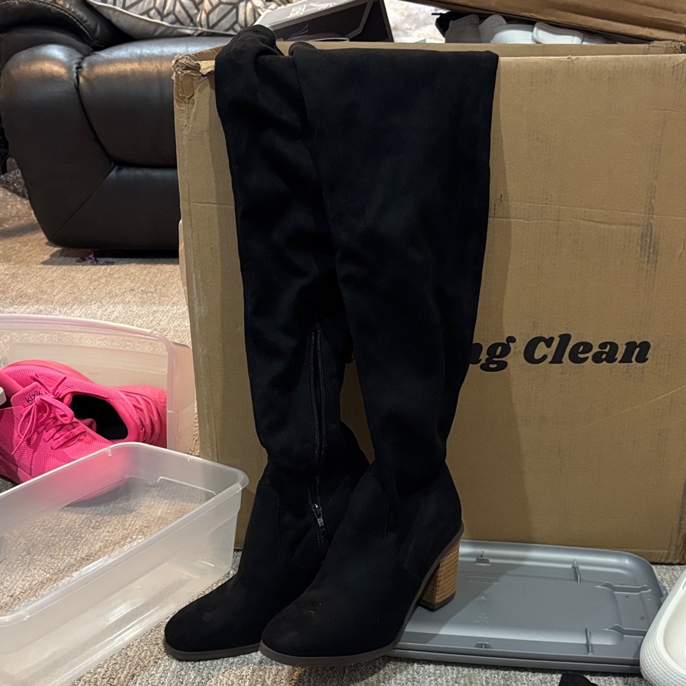 Mi.iM Black Over the Knee Boots